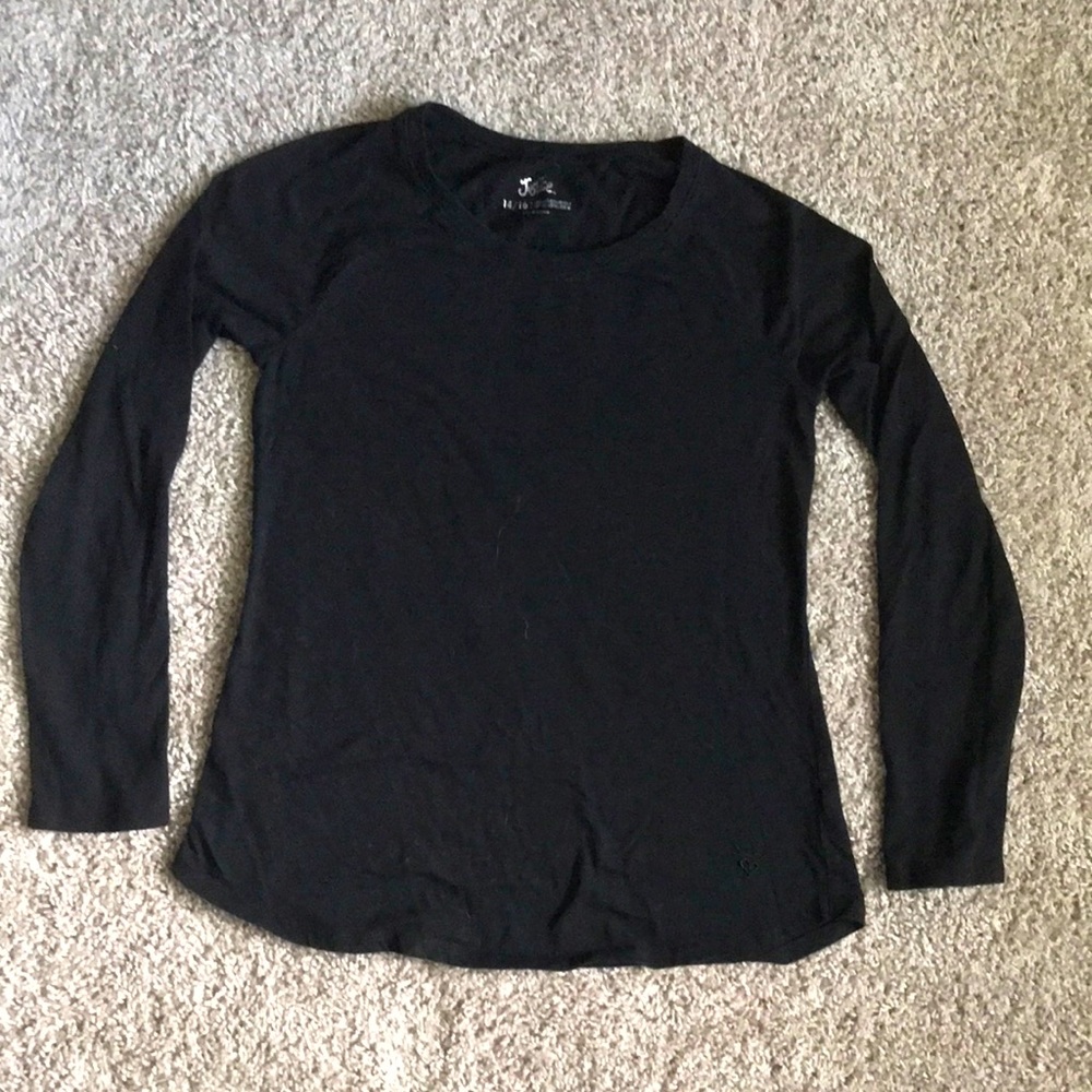 Girls Black Justice Long sleeve shirt